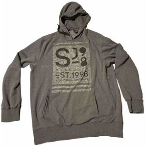 Sean John‎ Pullover Mens 2XL XXL Gray Hooded Sweatshirt